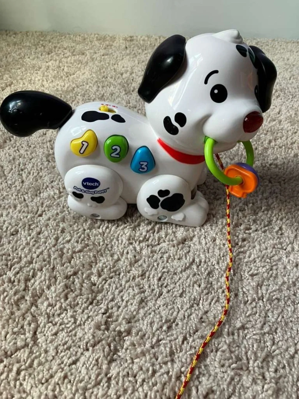 VTech Pull-Along Learning Puppy Toy - White and Black